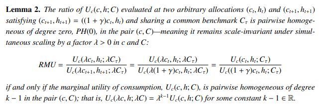     Intertemporal MRS Stationarity
